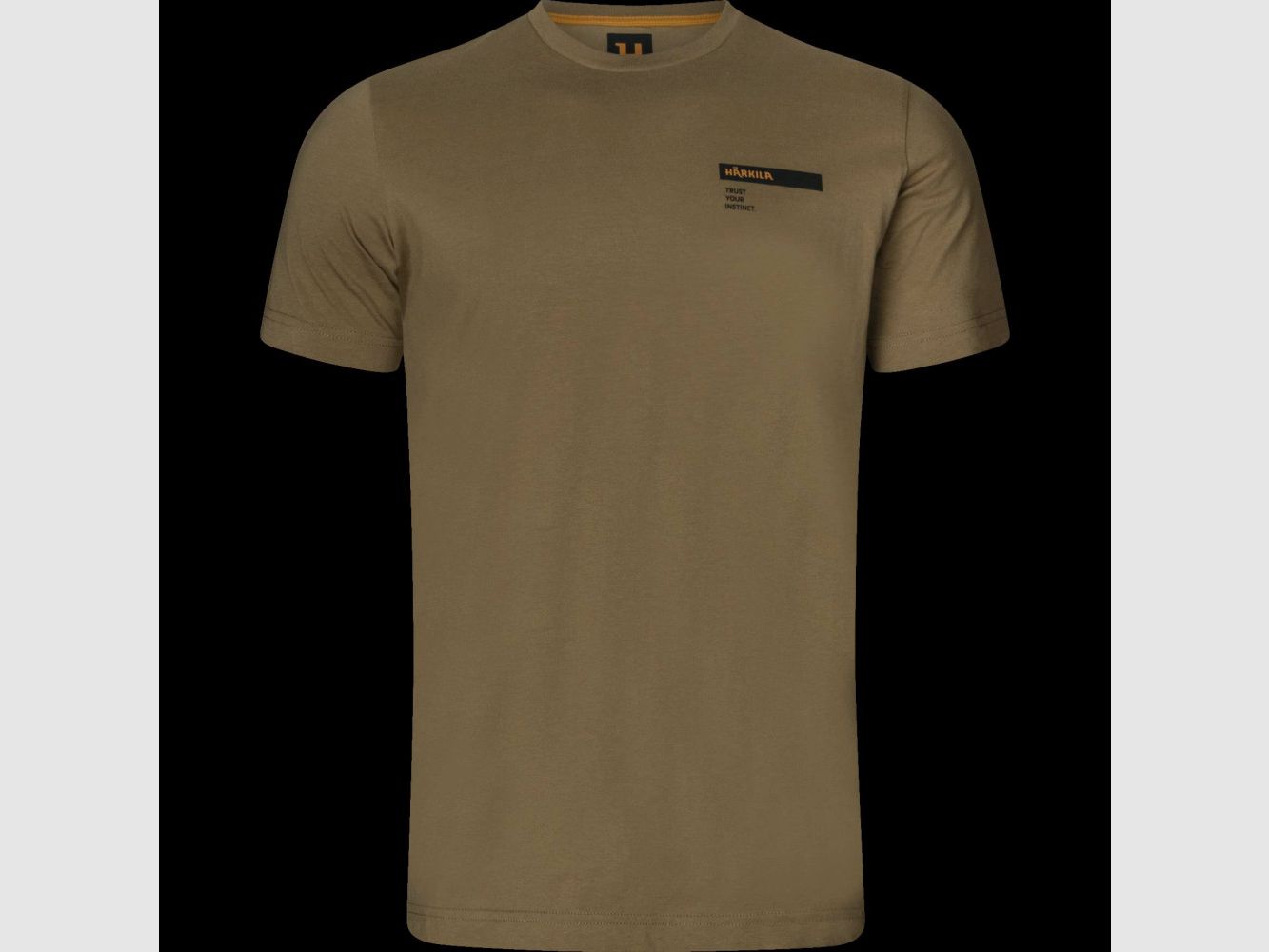 T-SHIRT HARKILA LOGO BAND S/S DUNKEL ANTIK BRONZE (10295), Bild 3 von 3