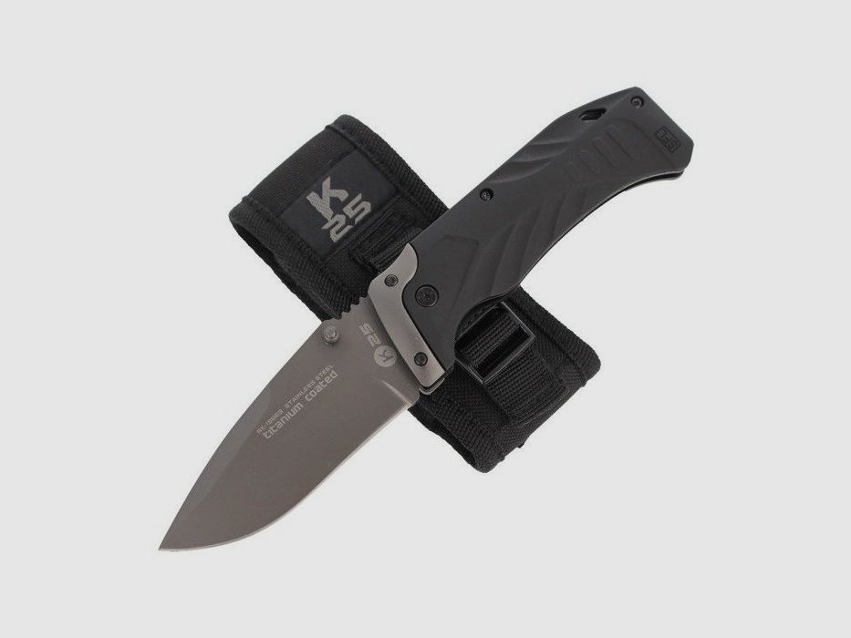 Nóż składany Tactical Drop Point Folder 97 mm K25 19669, zdjęcie 4 z 5