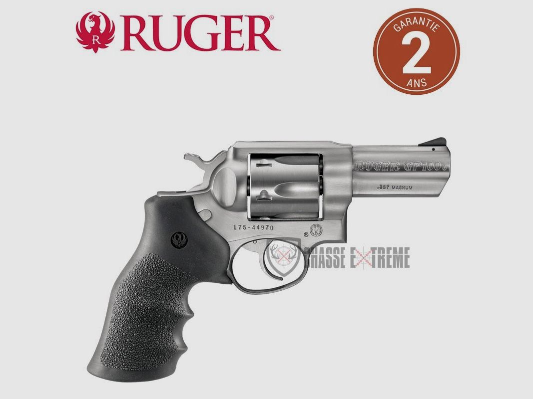 Rewolwer RUGER GP100 Stal nierdzewna Stała Szyna 3" kal. 357 Mag
