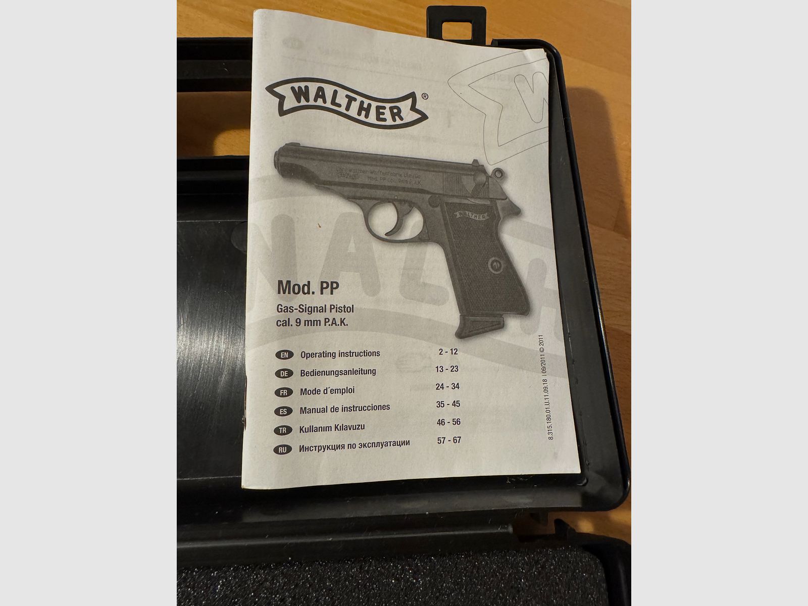 Pistola de señal de gas Walther Schreckschuss nueva 9 mm
