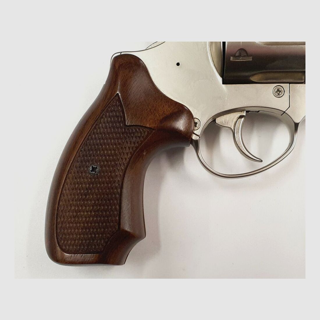 Röhm Schreckschussrevolver RG99N, Satin mit Holzgriffschalen, 9mm R.K., gebraucht