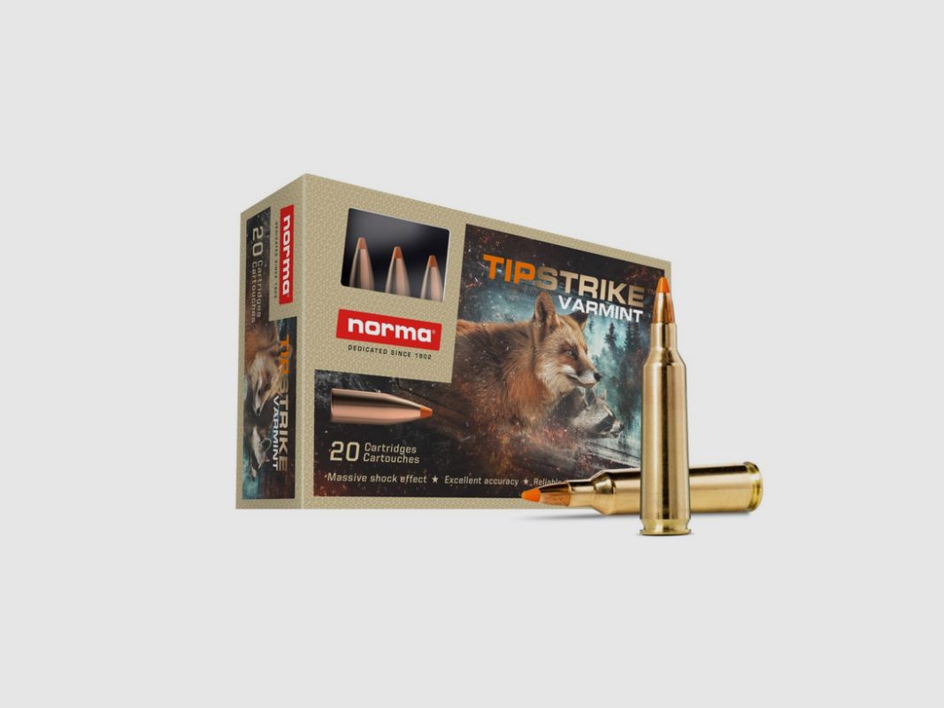 Norma TIPSTRIKE Varmint .22-250 Remington 55gr