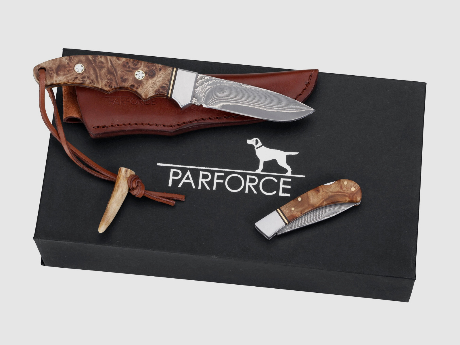 Parforce 188293 Messer Set Damast Wurzelholz