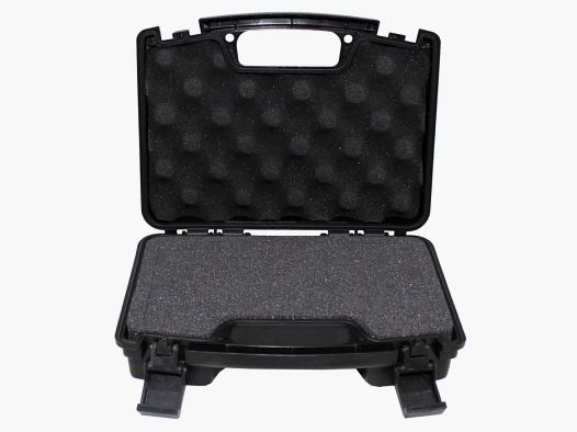 Pistol case, plastic, small, lockable, black
