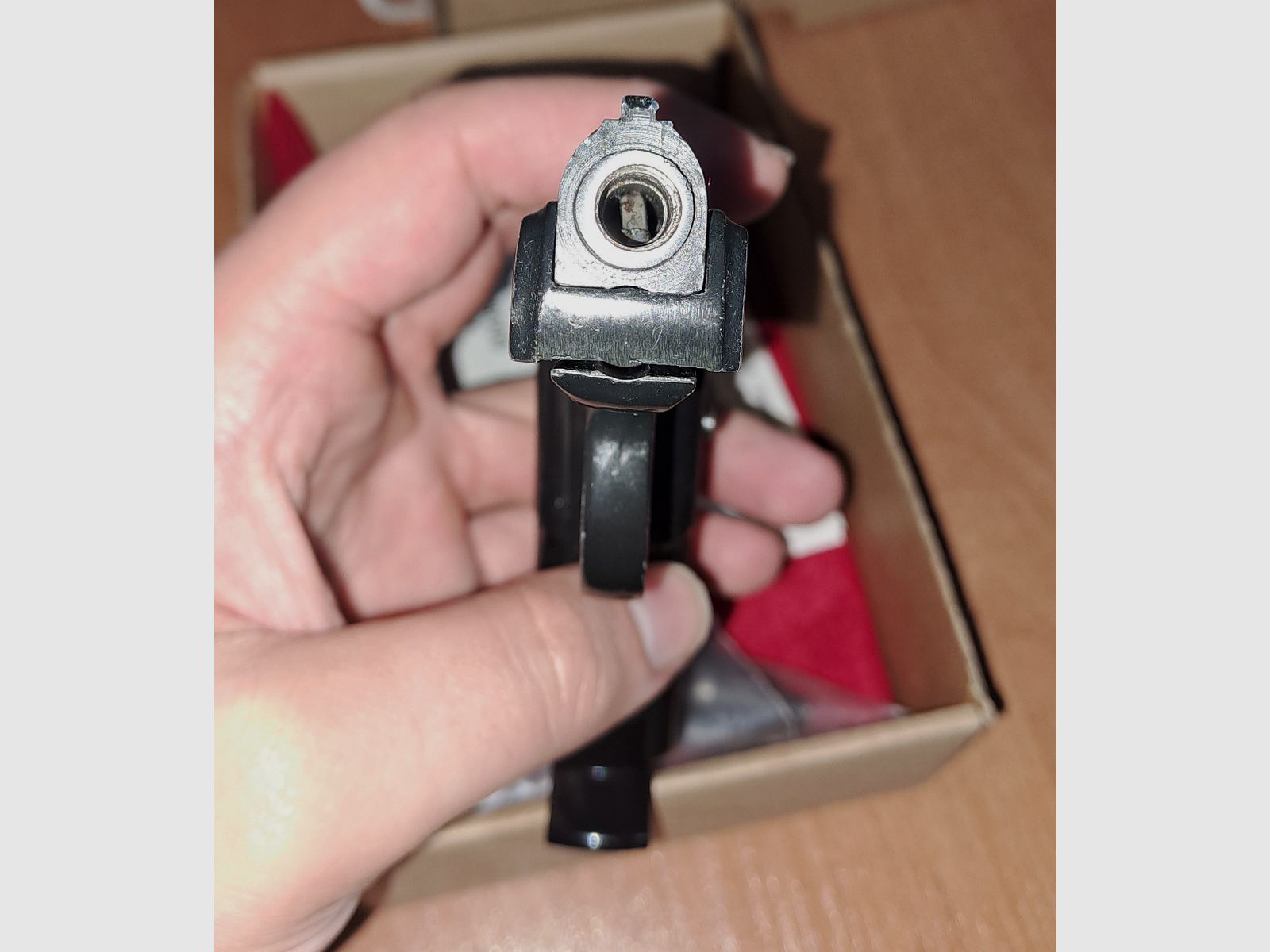 Vecchio protettore per carabina automatica Mod. “G5” nel primo PTB 12/ calibro 8 mm a percussione