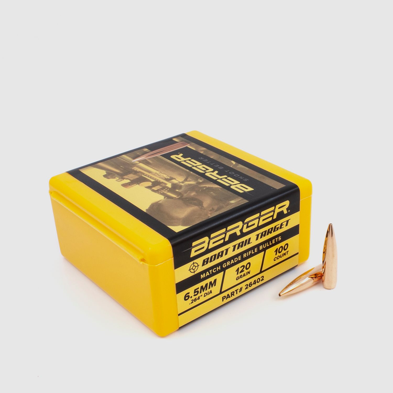 Berger Geschoss 6,5mm/.264 BT Target 120GR 100 Stück