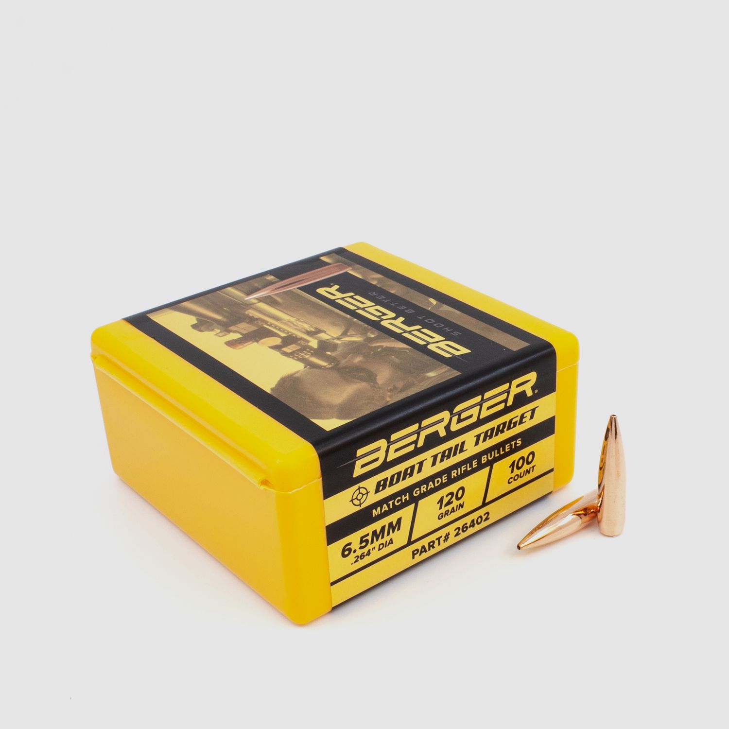 Berger Bullet 6.5mm/.264 BT Target 120GR 100 pieces