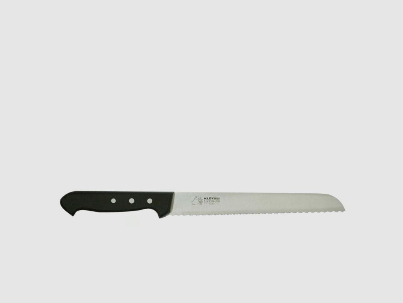 Linkshand Brotmesser Klötzli Kunststoff