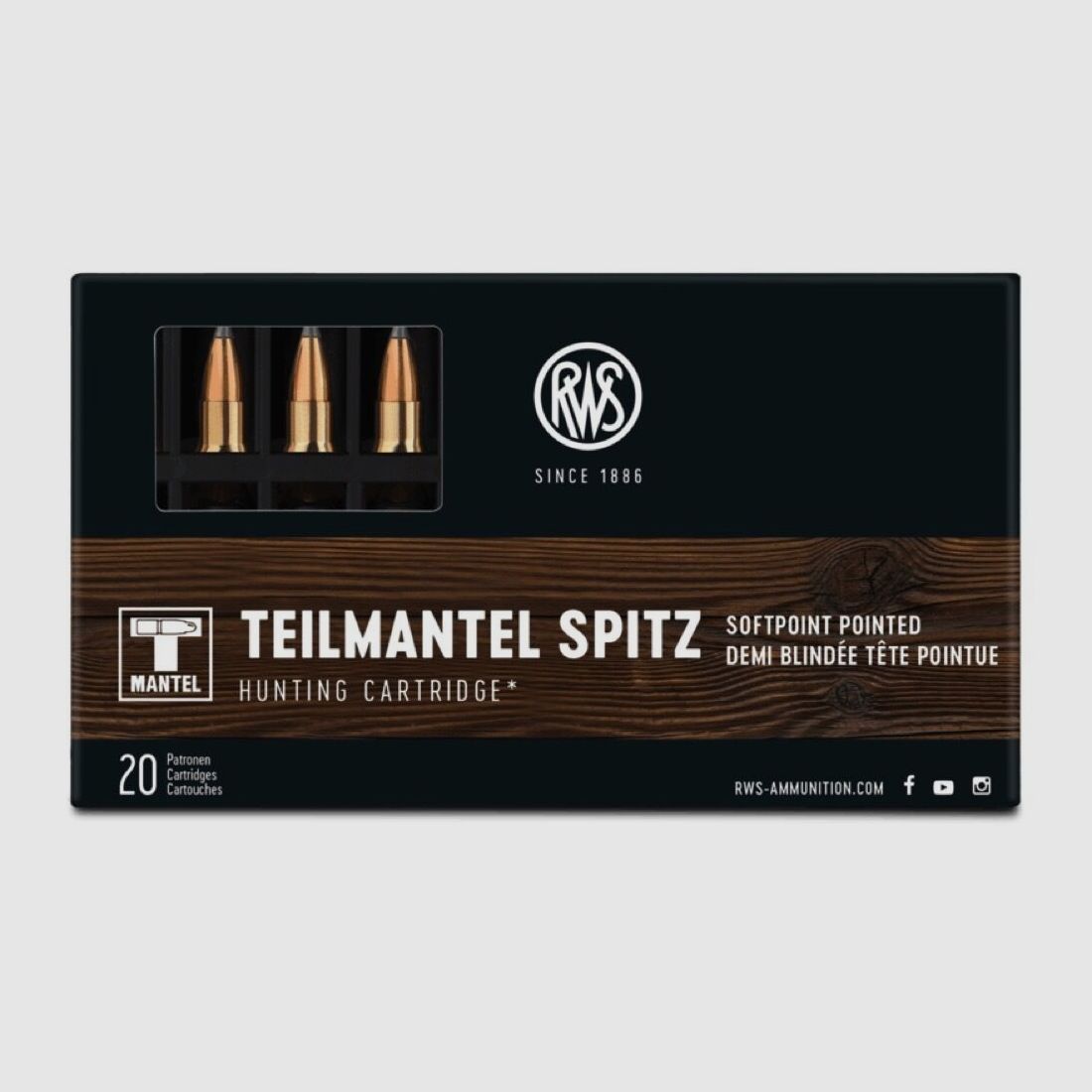 RWS TM Spitz 55grs 20St .223Rem, Bild 1 von 2