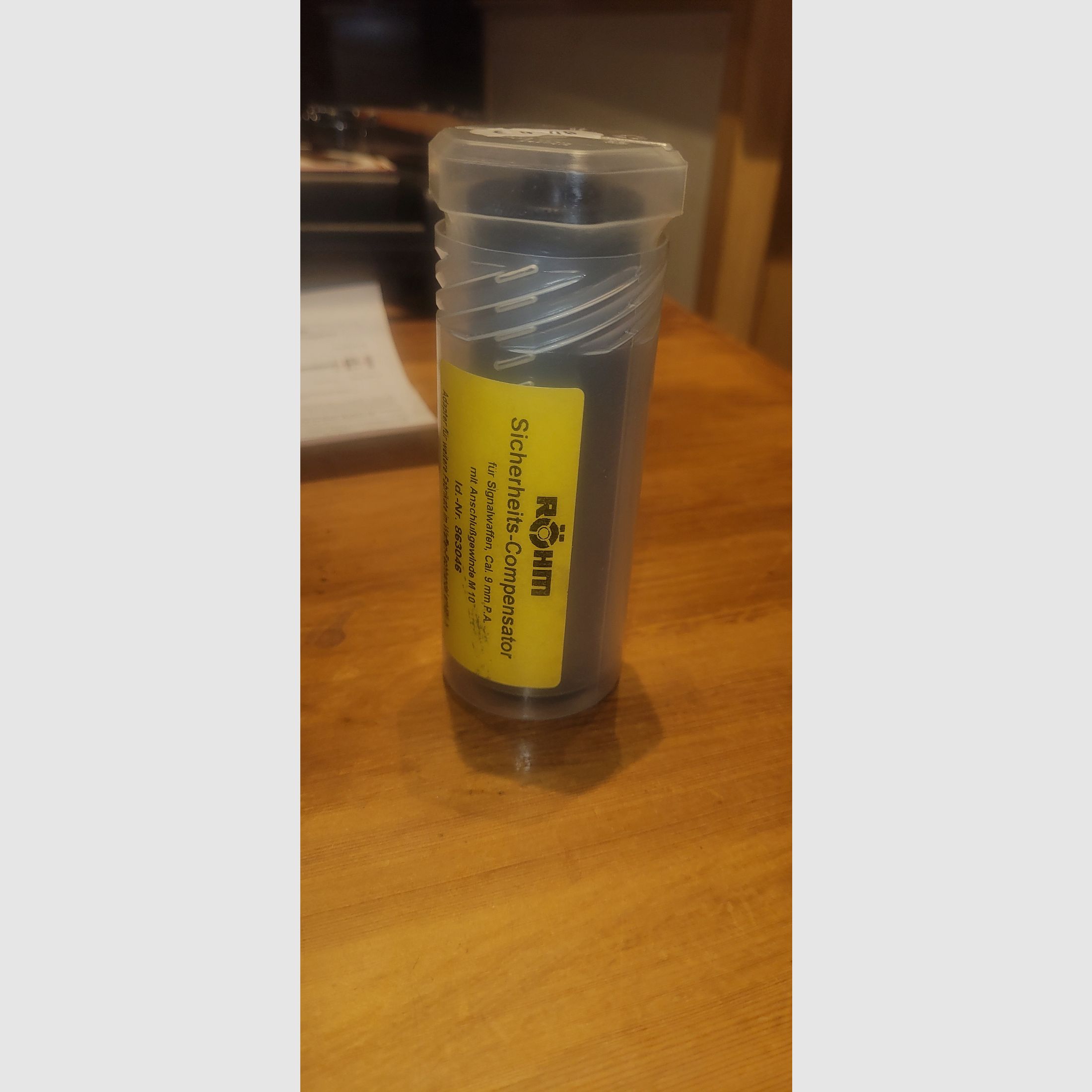 Silencieux Röhm compensateur de sécurité, Cal 9mm P.A.