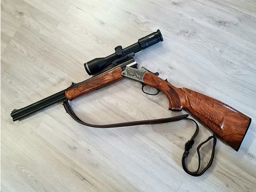 Blaser BBF97 Luxus mit Seitenplatten im Kaliber 9,3x74R & 12/76