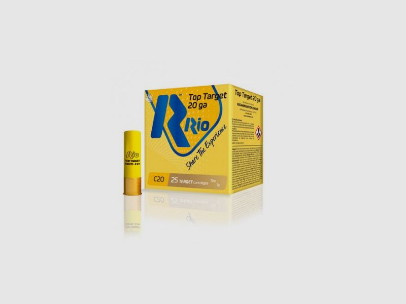 Patrone Rio Top Target C.20/70 28 g N° 7 1/2 Kiste mit 250 Stück