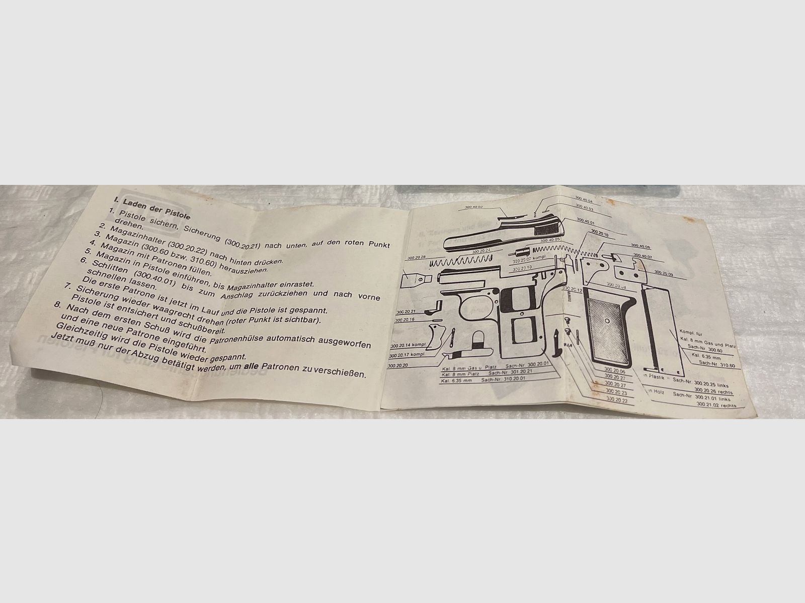 Reck P6 pistola a salve 8mm