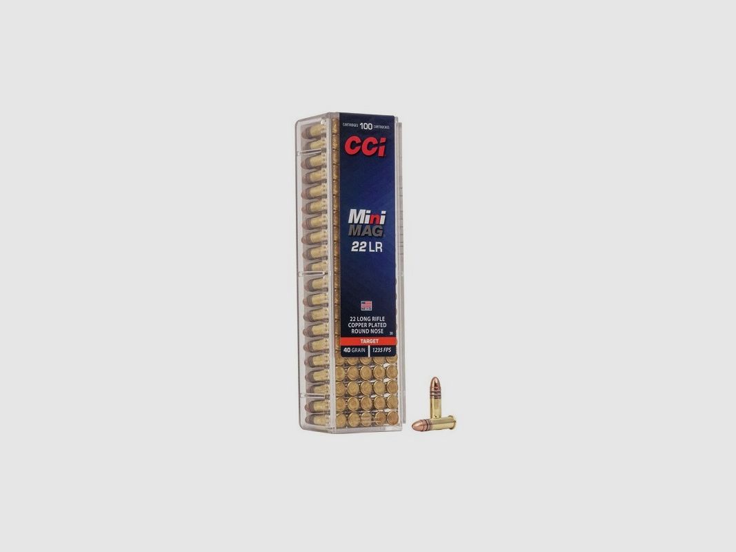 Munition CCI Mini-Mag - .22 LR - 40 grains - CPRN