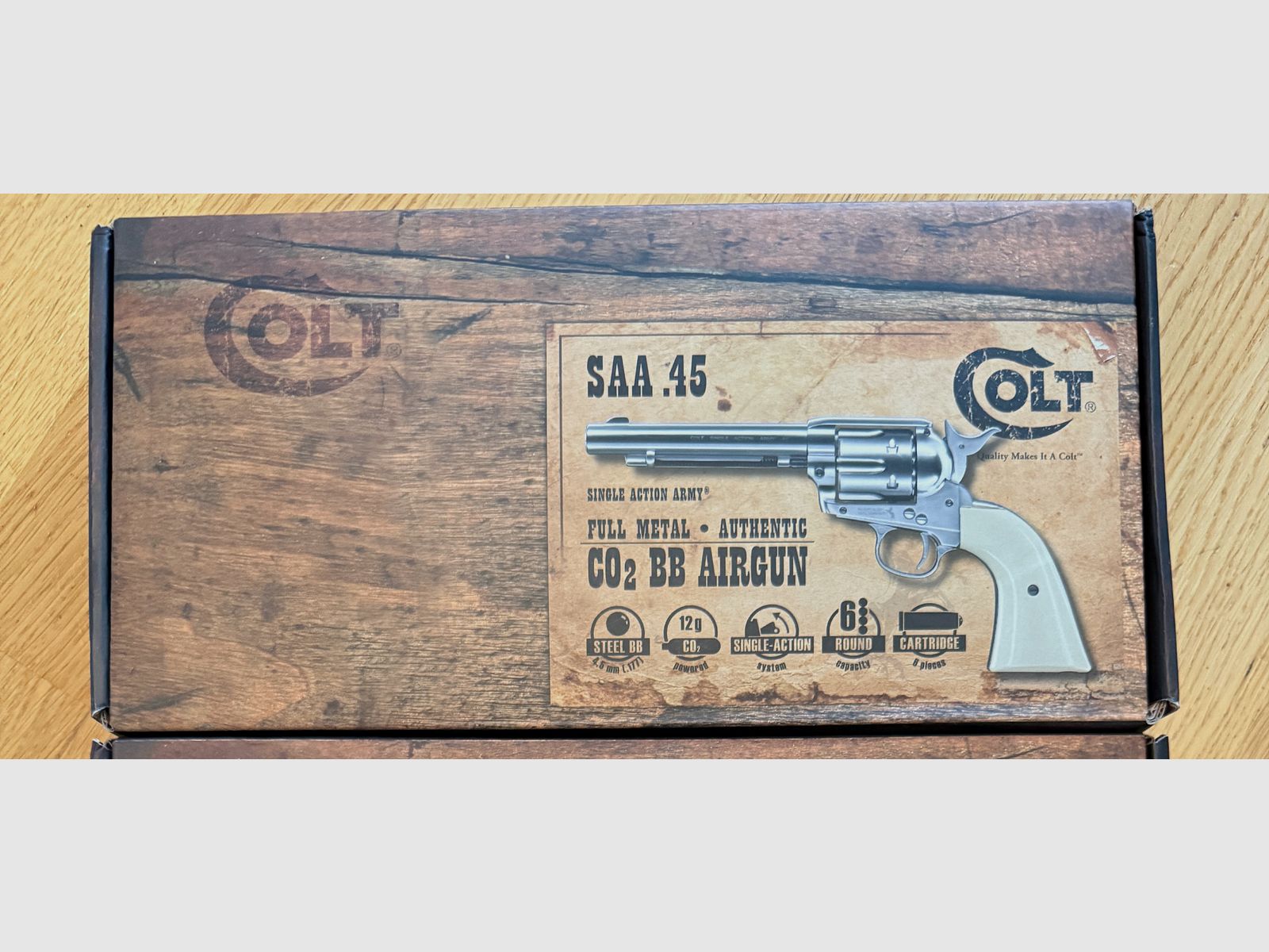 Umarex CO2 Colt SAA 45 Nickel 4.5 mm BB