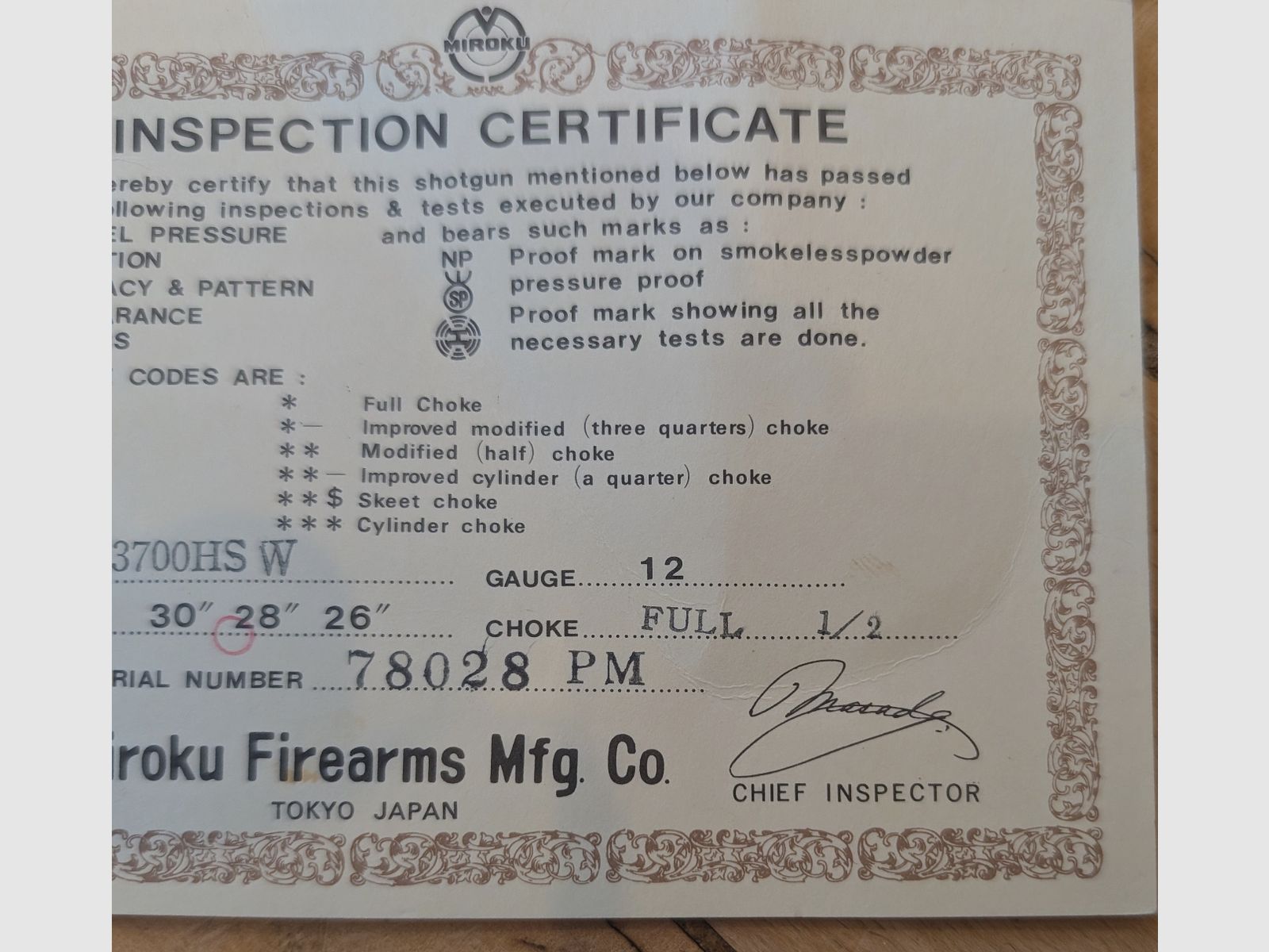Anschütz Miroku Flinte 12/70