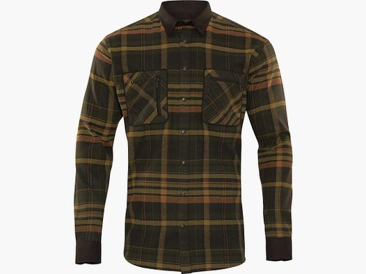 Härkila Pajala Shirt Men Green/Brown XL
