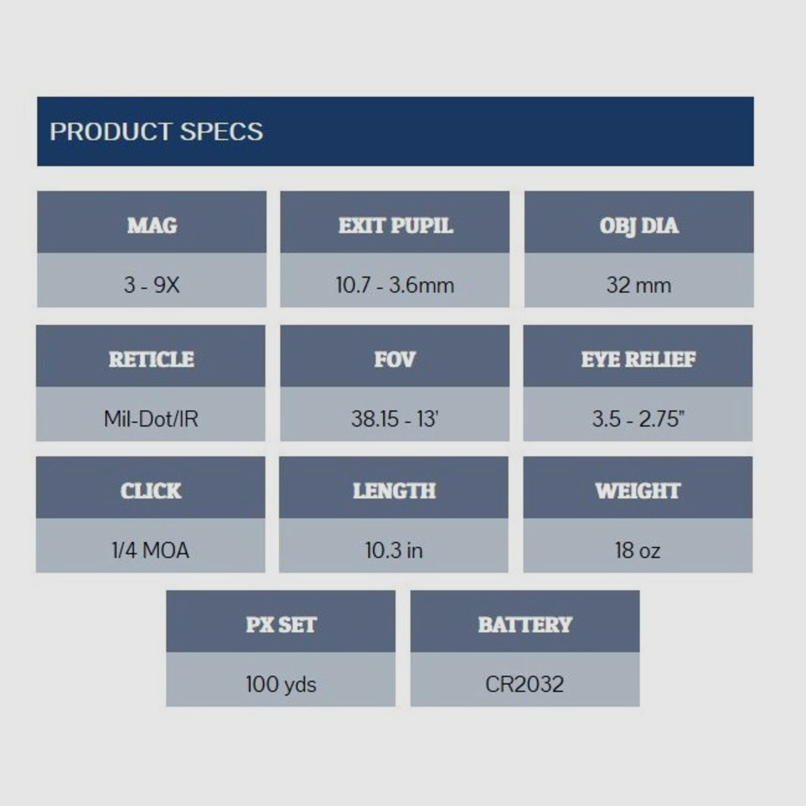 Sun Optics USA Tri-Rail 3-9x32 Mil-Dot/IR