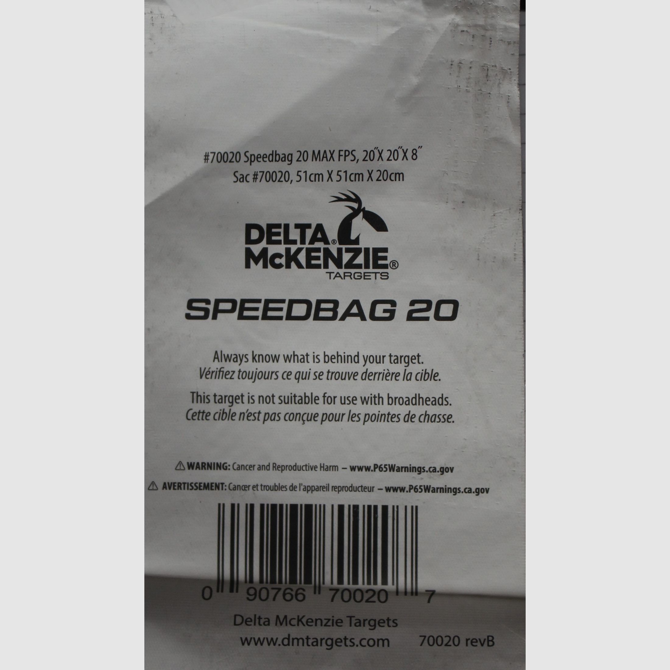 Delta McKenzie Speedbag 20/20 Schießsack Schießwürfel