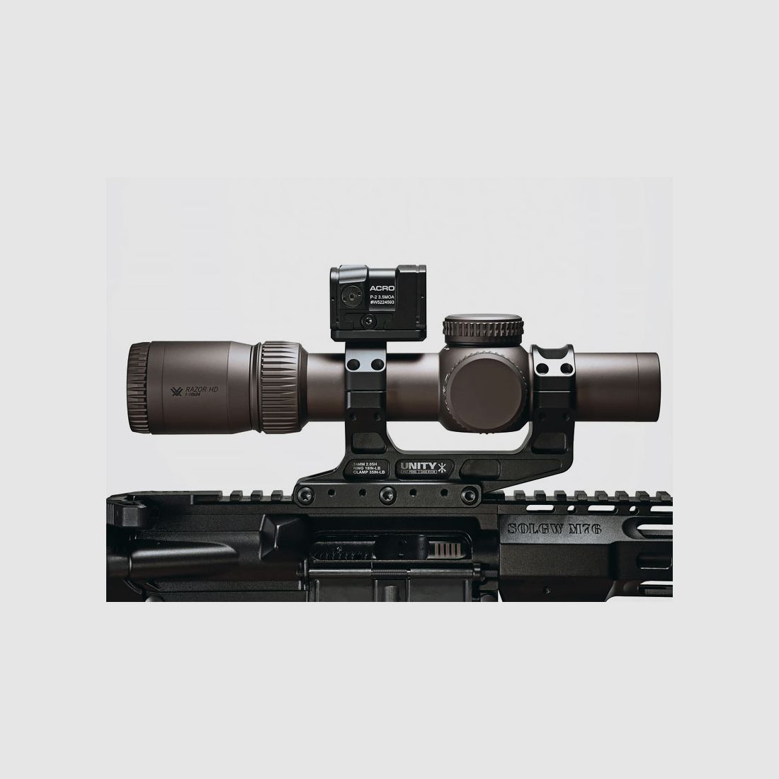 UNITY Tactical MRDS Anello Superiore per Fast LPVO FDE, Diametro Anello 34 mm
