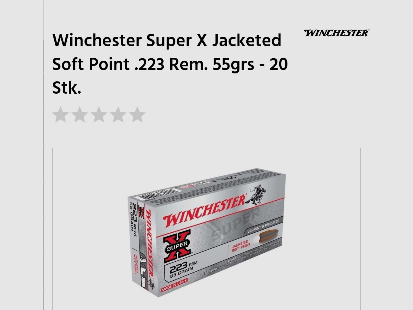 .223 Winchester Super X