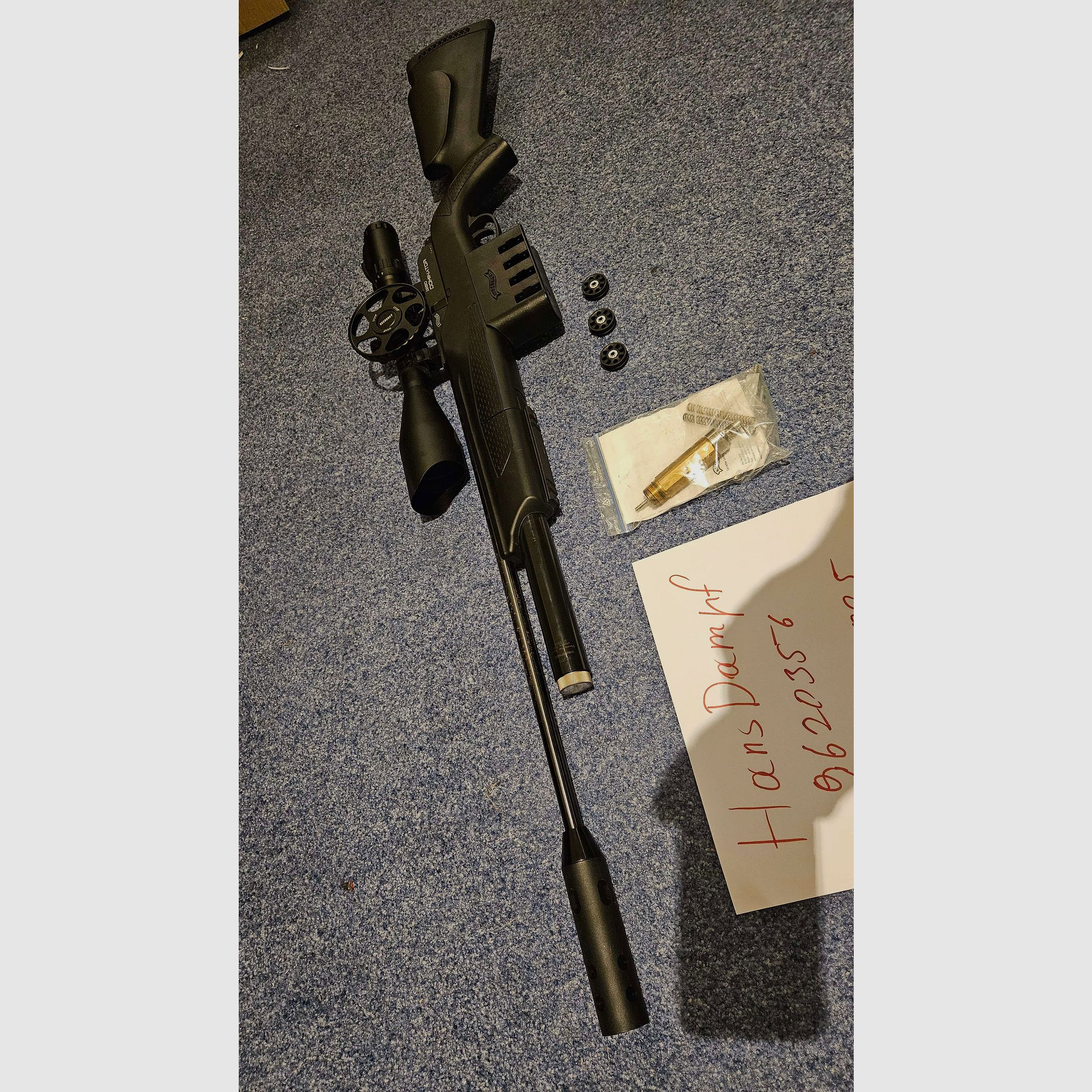 Set di fucile ad aria compressa Walther Dominator 1250FT per il tiro di campagna