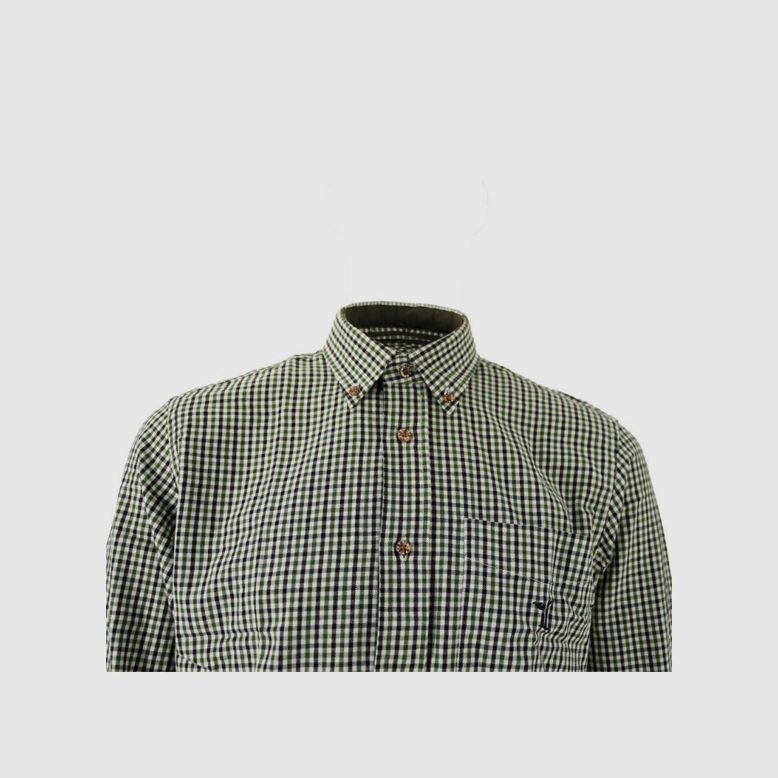 Traditional shirt 100% cotton button-down collar 1 pocket, image 4 of 6