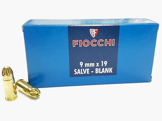 Munición de fogueo FIOCCHI SALVE – 9mm. Para.