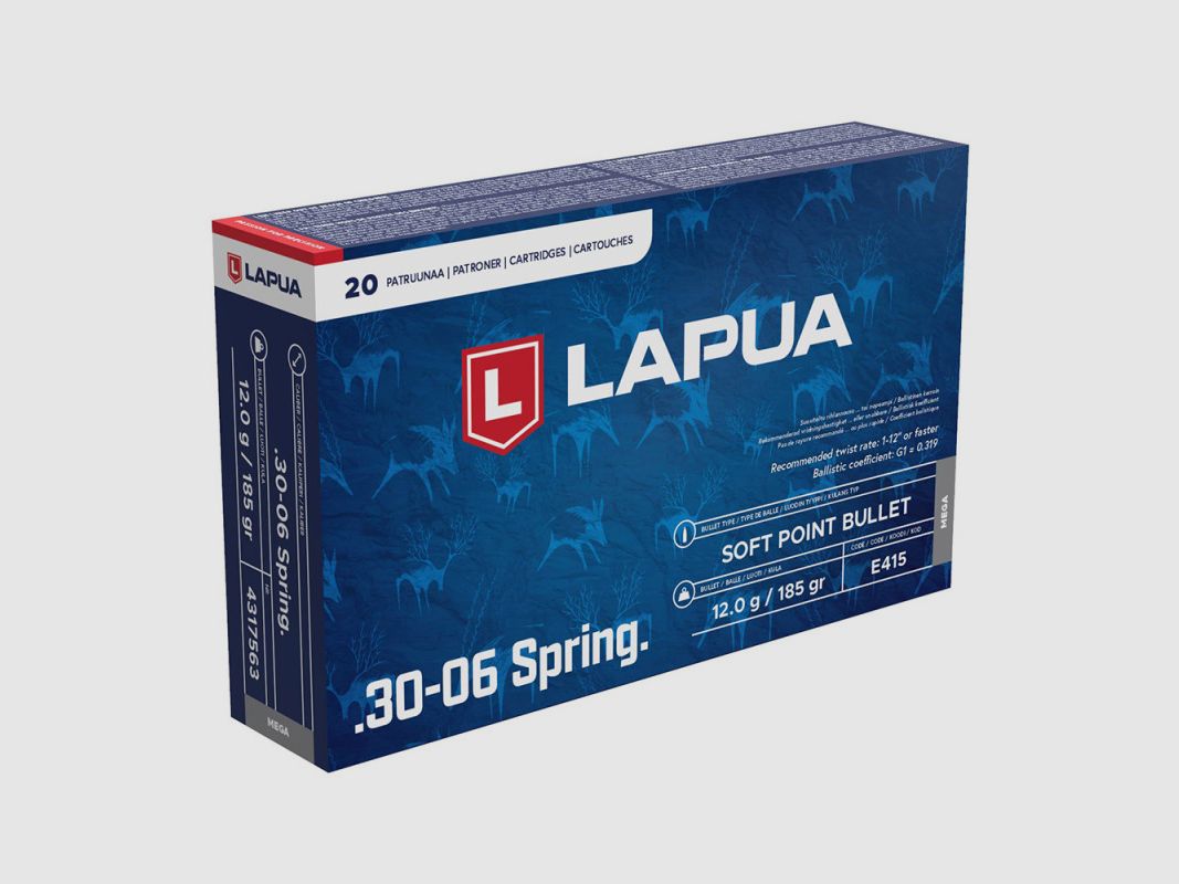 MUNITIONEN LAPUA MEGA 30-06 185 GRAIN 4317563