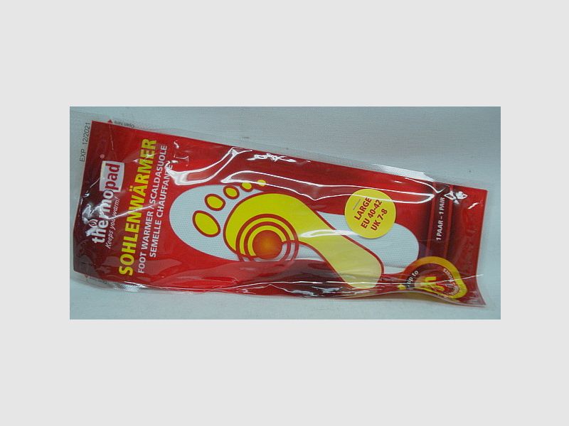 Calentadores de suela Thermopad 44-46 - 8 horas, 1 par, máx. 45 grados