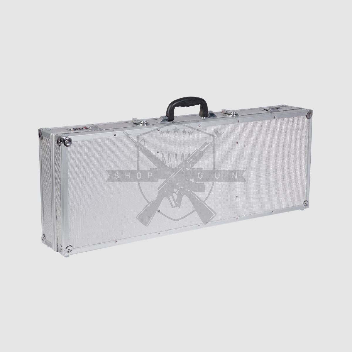 Maletín de armas de aluminio (810X300X130mm, plateado)