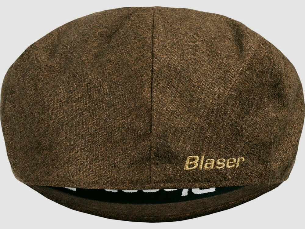 Blaser Vintage Schieber-Mütze Dunkelbraun mélange