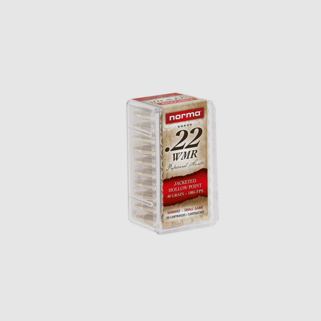 NORMA JAGDPATRONE - .22WMR - 40 GRS - JHP. - 50 PATRONEN