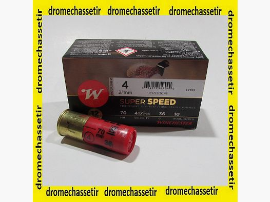 boite 10 cartouches Winchester Super Speed 2 cal12/70 36 grammes plombs 4