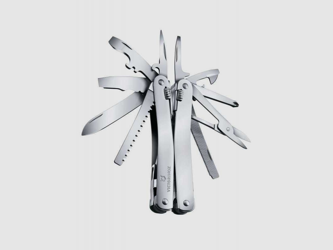 Victorinox SwissTool Spirit X, in Leder-Etui, 26 Funktionen