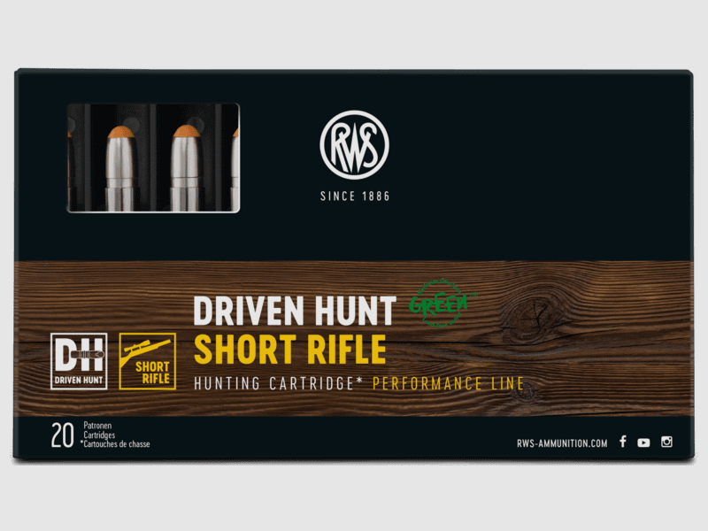RWS Driven Hunt Short Rifle Cal. 9.3x62 16.2g/250 grs. - 20 pcs.