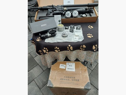 AEA HP Max MK2 9mm mit Schalldämpfer / Luftkompressor und Zubehör