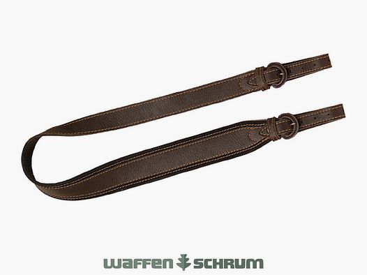 AKAH Gewehrriemen Elchleder Antirutsch - 2 Schnallen