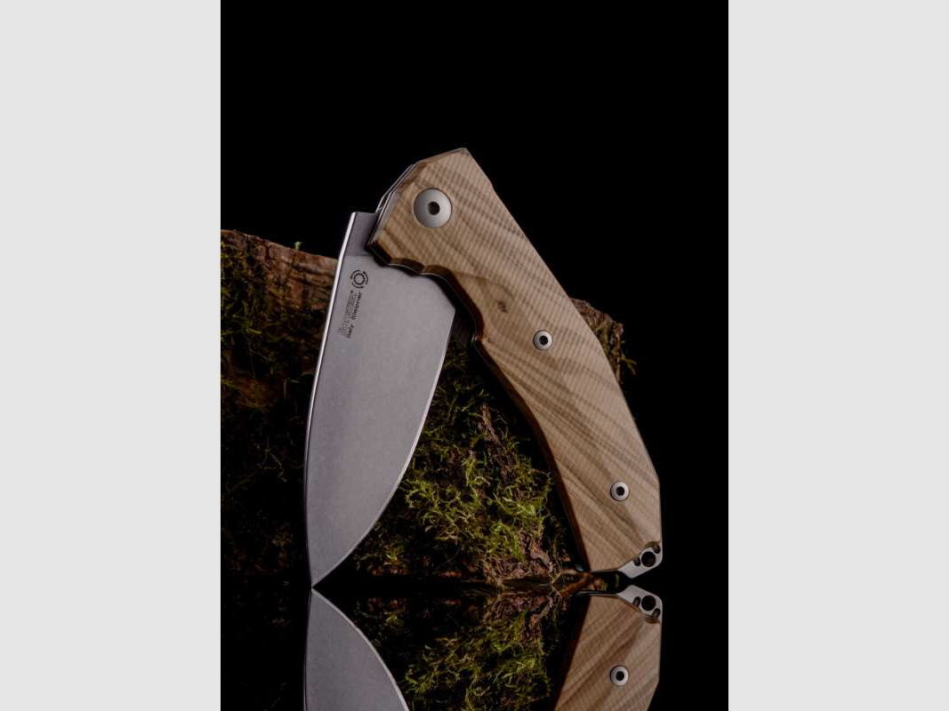 Lionsteel KUR Taschenmesser, Olive, Sleipner