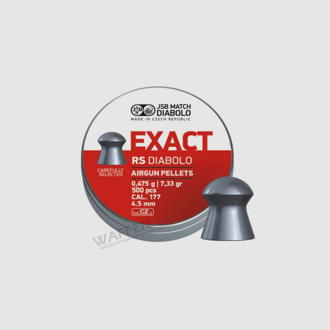 Diabolo JSB Exact RS caliber 4.52 mm 500 pcs