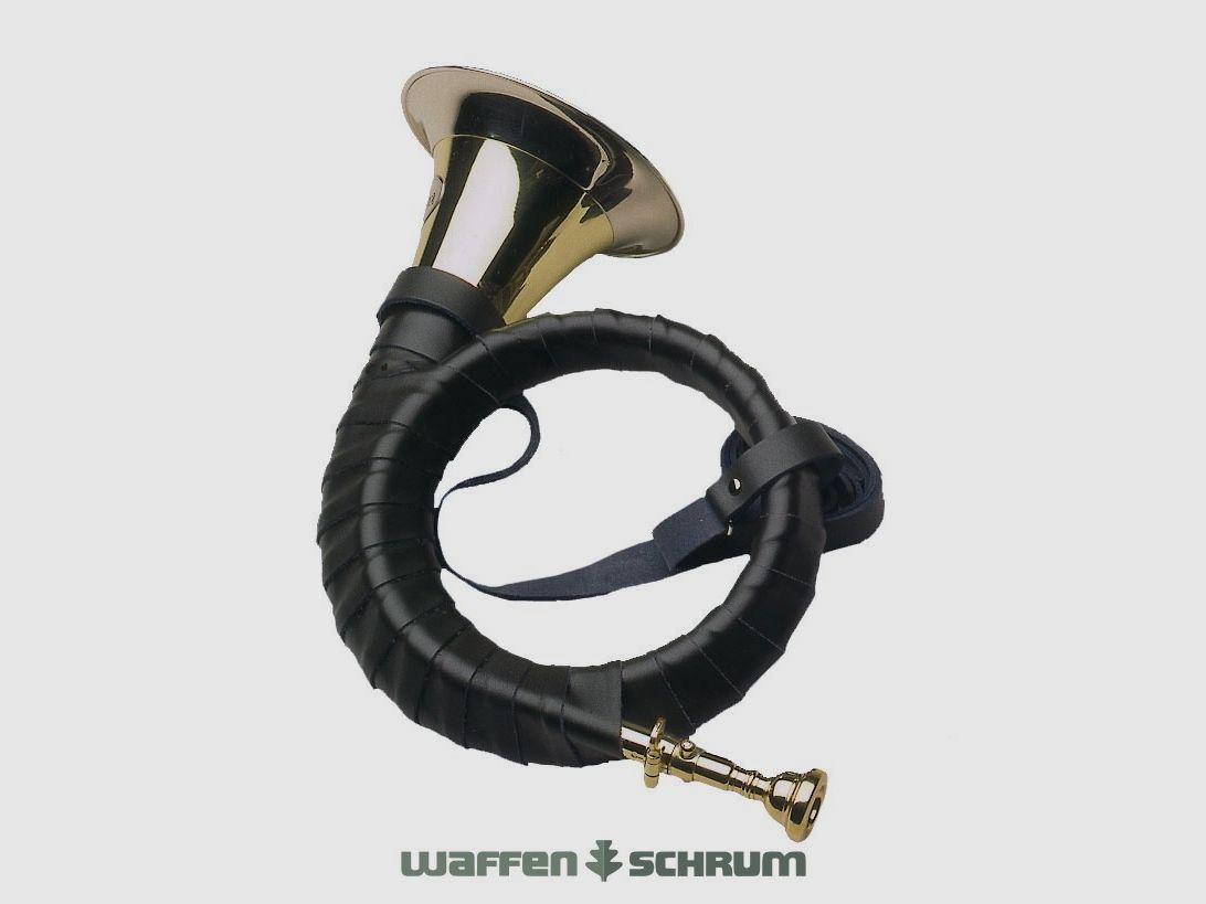 Dotzauer Fürst-Plesshorn B 2-windig Revêtement Émaillé - Accordage - Embout en Cuir Véritable - Sangle en Cuir