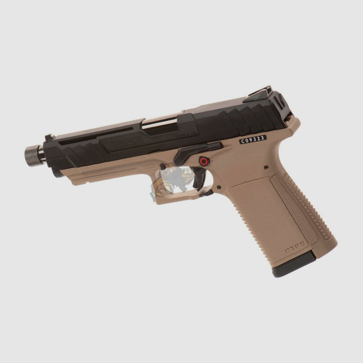 G&G GTP9 GBB Airsoft Pistole in Black/Desert -F-
