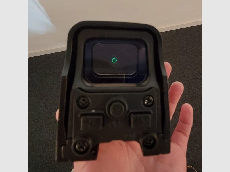 Holographic sight for 20 mm rail, 10 brightness levels, for targeting, hunting