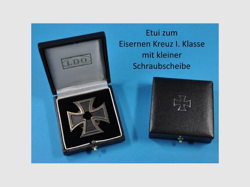 Etui Eisernen Kreuz I. mit kleinern Schraubscheibe Repro!!!