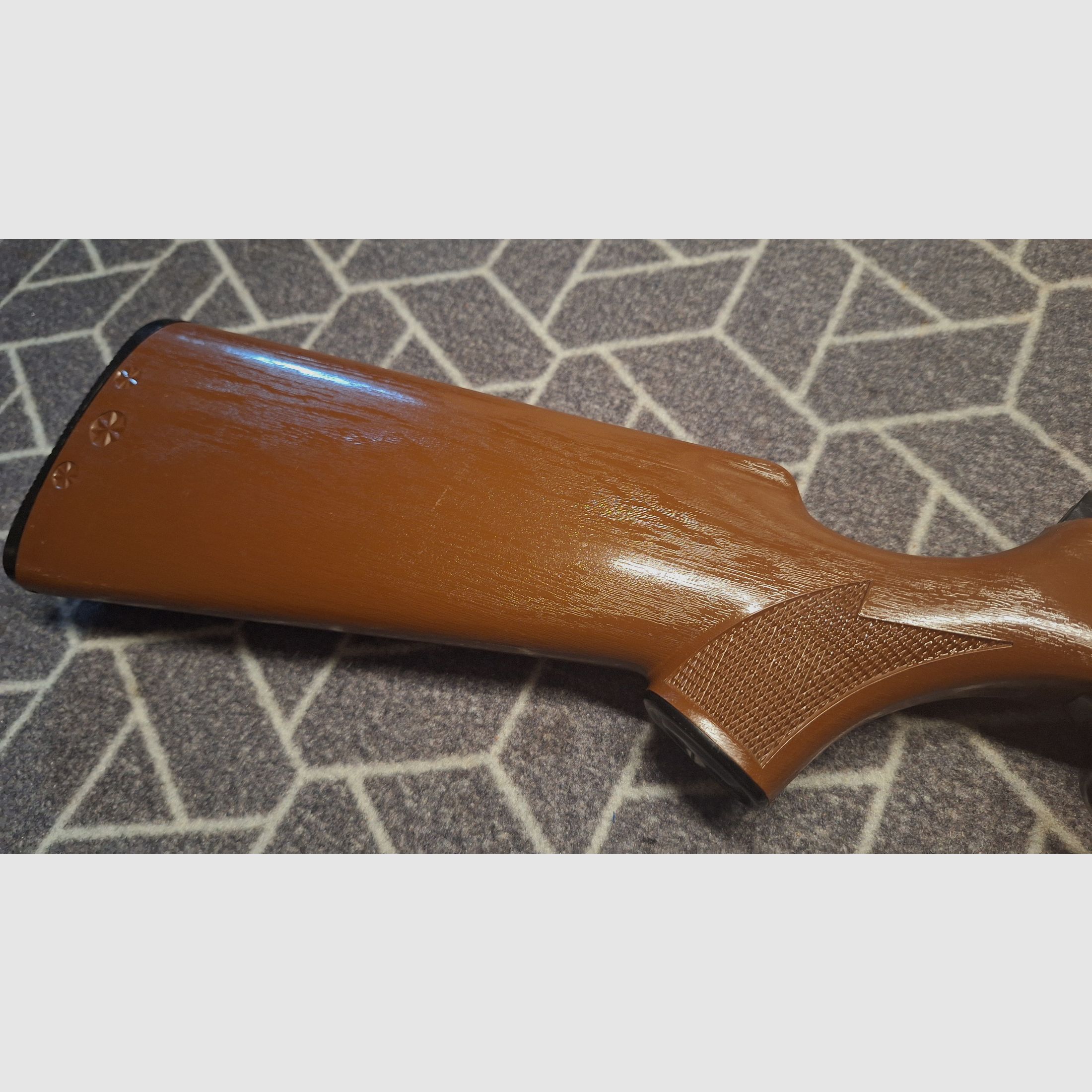 Haenel 304 Scornater stock reddish brown grained! TOP CONDITION!