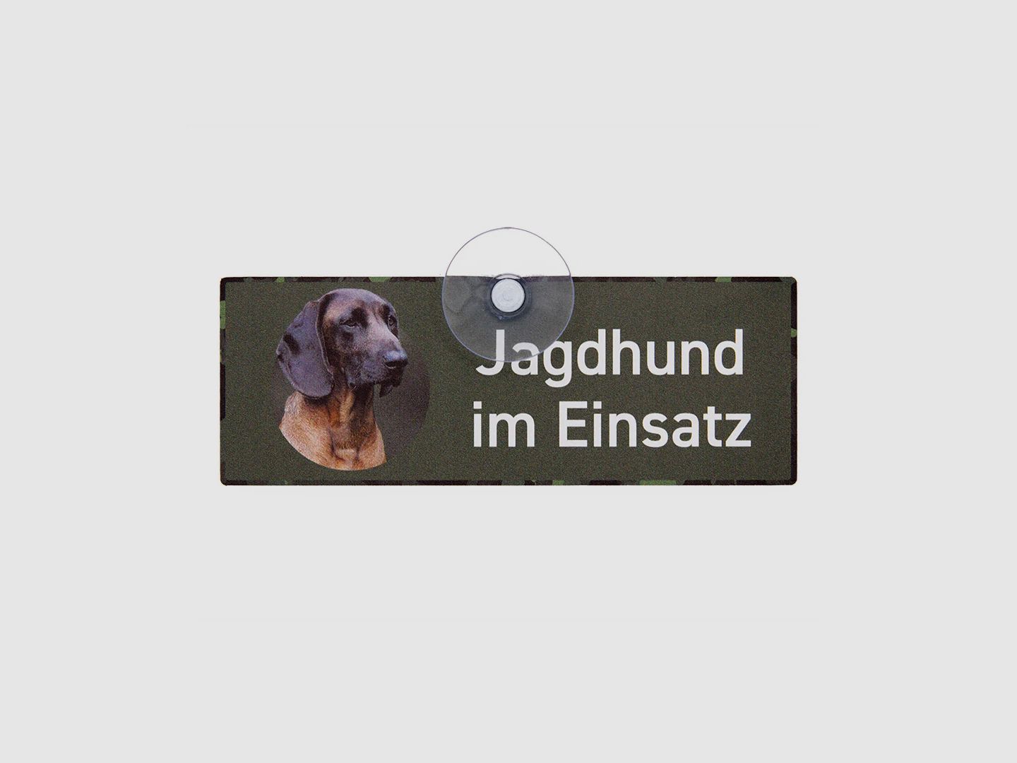 Autoschild mit Saugnapf "Bayerischer Gebirgsschweißhund" BGS III