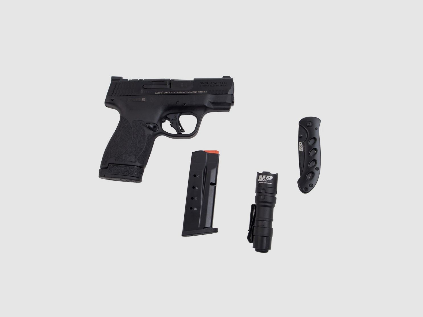 Smith & Wesson M&P9 Shield Plus mit Taschenlampe und Messer Kal. 9x19mm, Bild 3 von 4