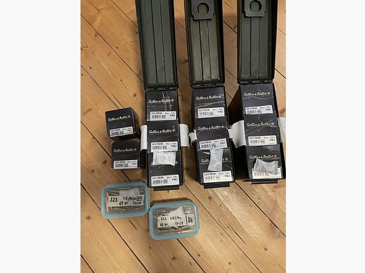 2240 Schuss Kaliber .223 Remington , inkl. Ammo Boxen , siehe Beschreibung, 5,56x45 mm, HK MR 223 