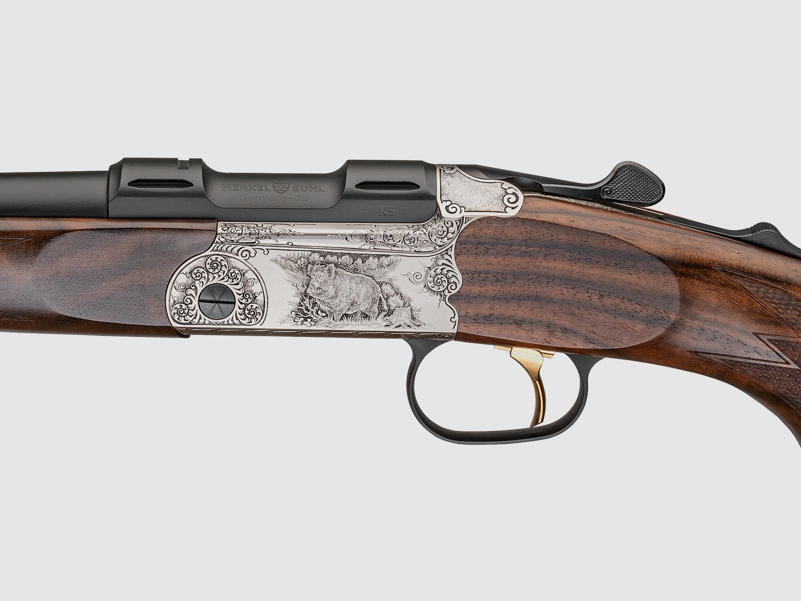 Fusil à un coup MERKEL K5 Chasse-7x65R-56mm, image 3 sur 3
