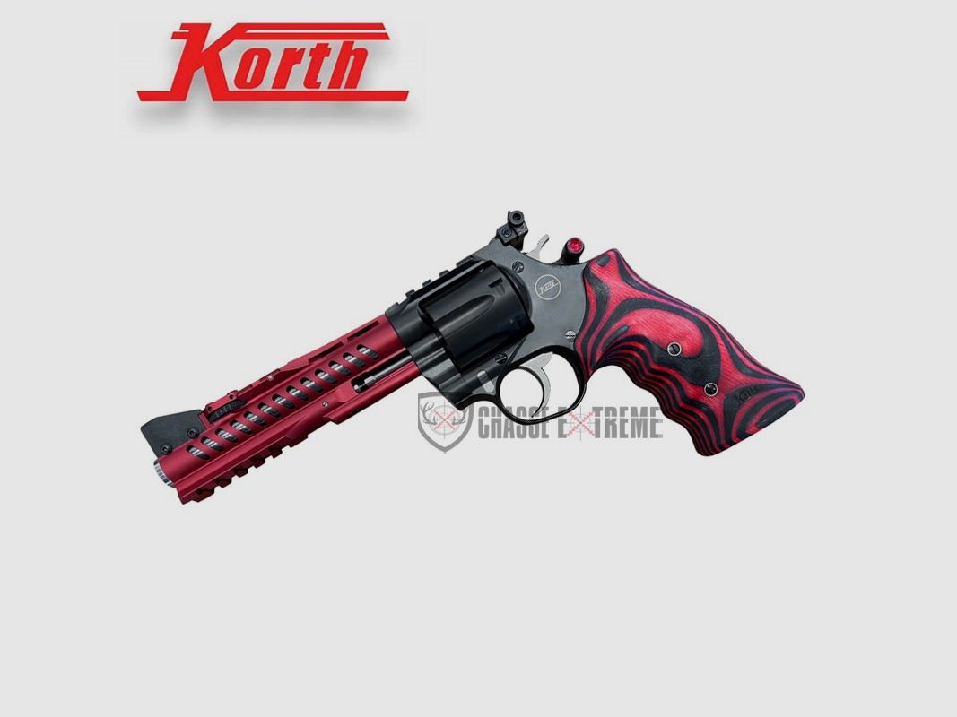 Revolver KORTH Super Sport GTA Rot 6'' Jim Wilson Griff Rot&Schwarz Kal. 357 Mag, Bild 2 von 3